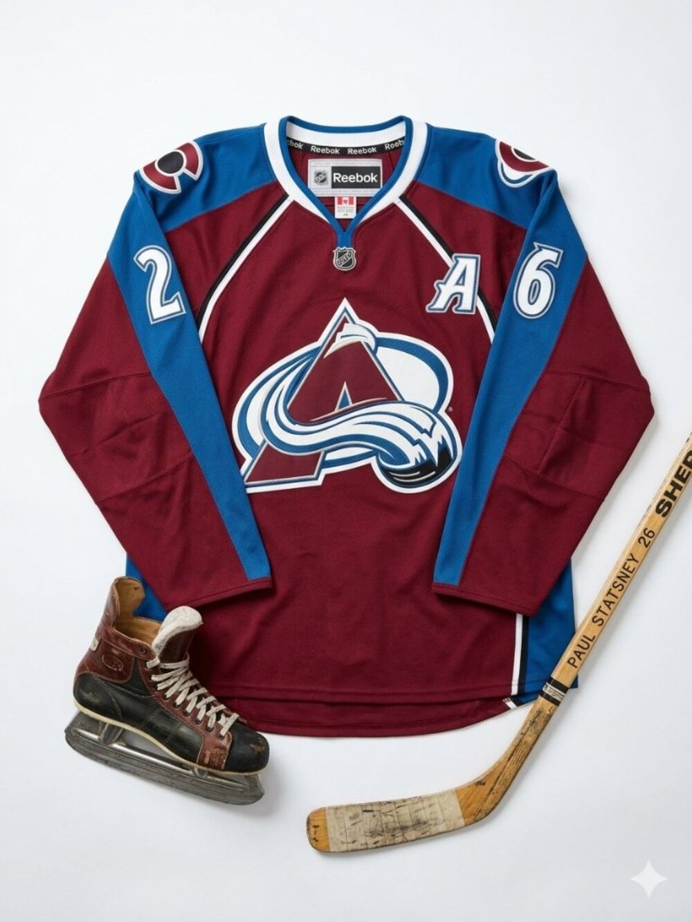 Vintage Reebok Edge Colorado Avalanche Paul Stastny 26 Hockey Stitched Jersey